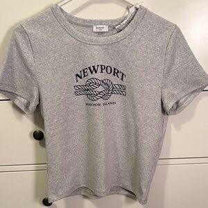 NWT Aritzia Sunday Best Heather Gray Top